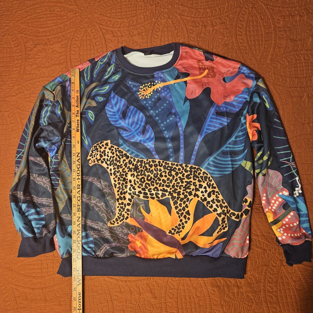 Women's Multicolor Graphic Silky Sweatshirt